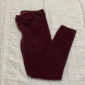 Maroon jeggings